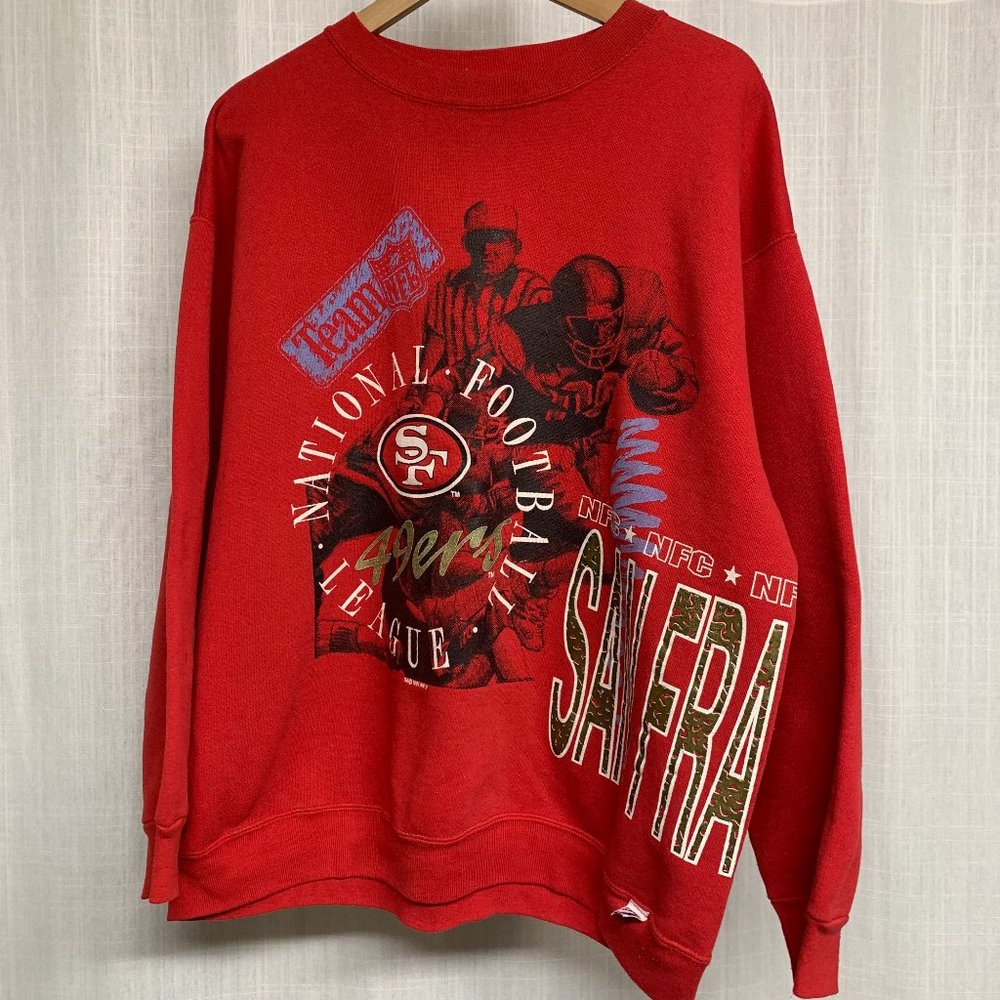 NFL 49ers XL all over print crewneck, Size XL